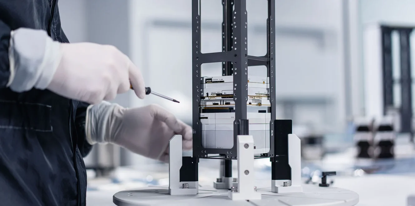 3U CubeSat Structure Assembling with othe CubeSat hardware