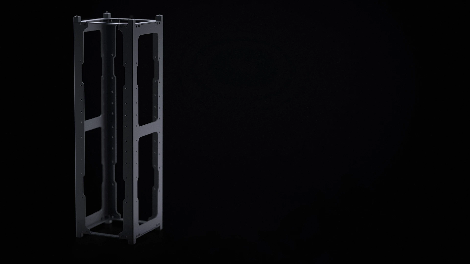 3U CubeSat Structure Frontal View