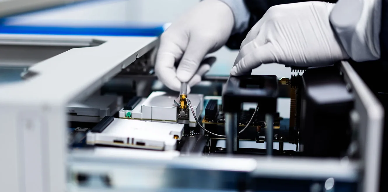 EnduroSat DeskSat flatsat in use during hands-on satellite subsystem integration and hardware testing in a laboratory environment