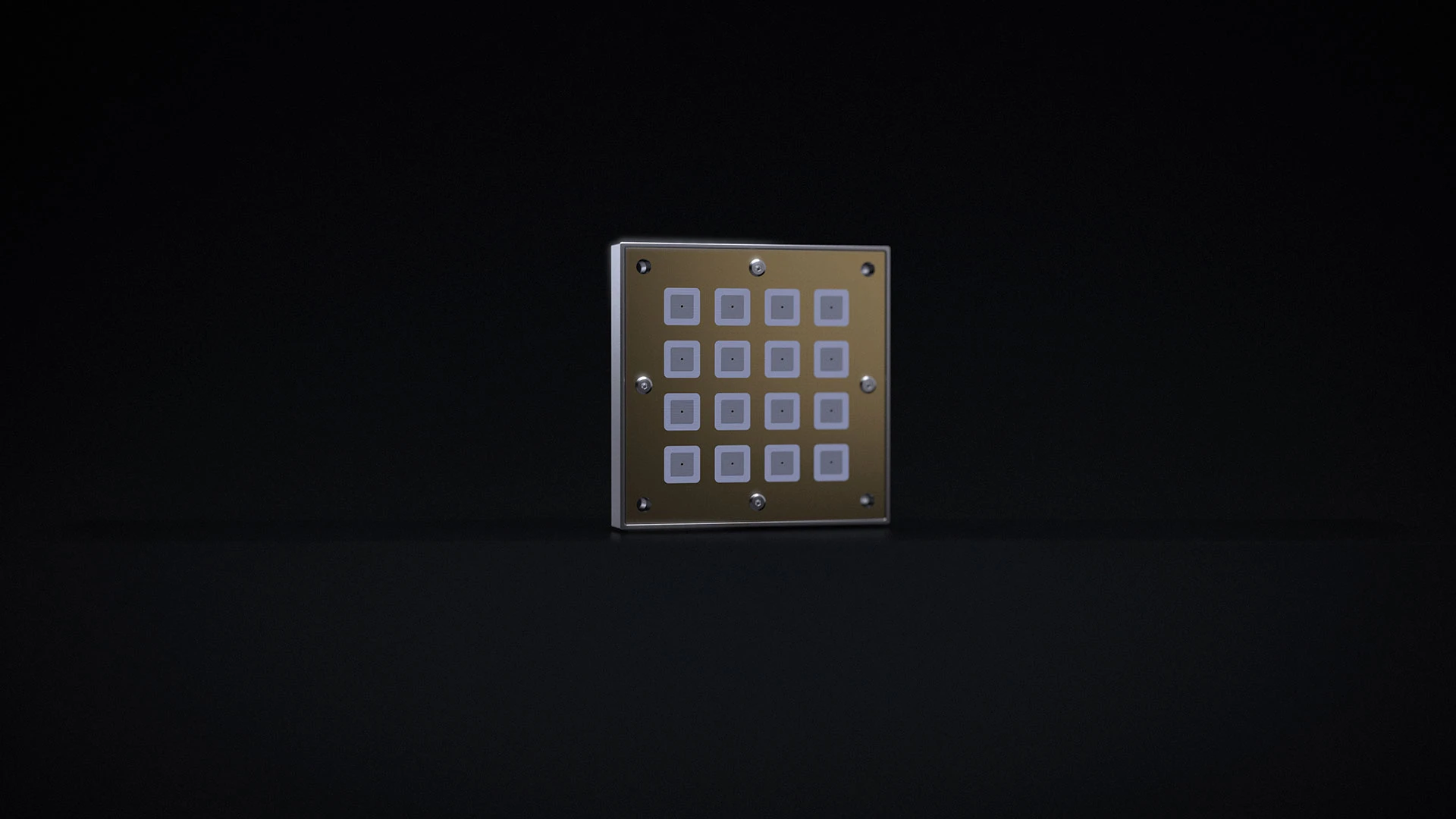 K-Band Antenna 4x4 Patch Array – satellite communication render