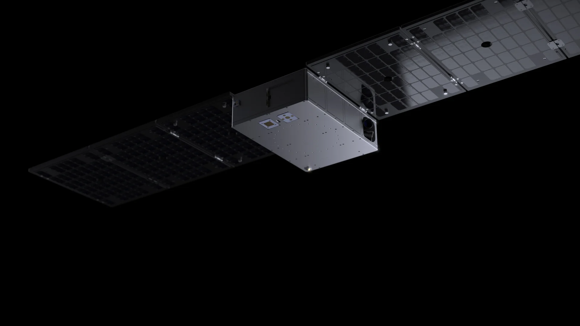 Endurosat ESPA-Class Satellite Platform "FRAME-15" with deployed solar panels